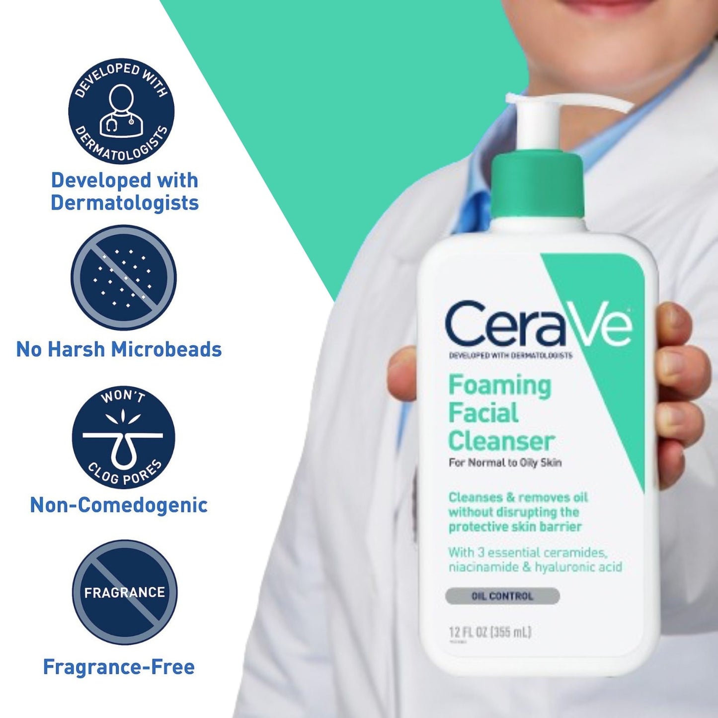 Cerave Foaming Facial Cleanser